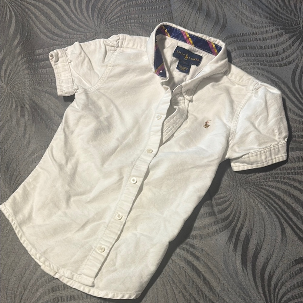 Girls White  Shirt by Ralph Lauren